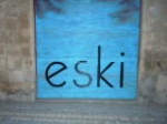 The ESKI shutter waiting to be opened for the next exhibition